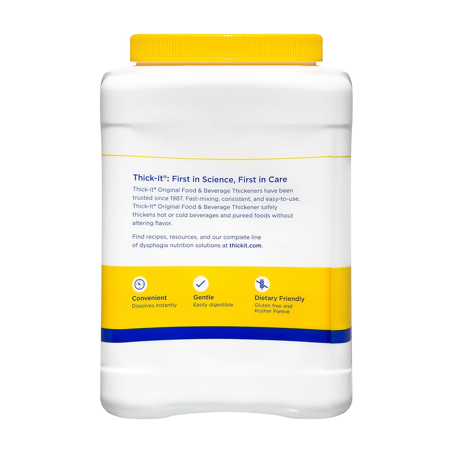 Food and Beverage Thickener Thick-It Original Concentrated 36 oz. Canister Unflavored Powder IDDSI Level 0 Thin, Packaging Type- Case