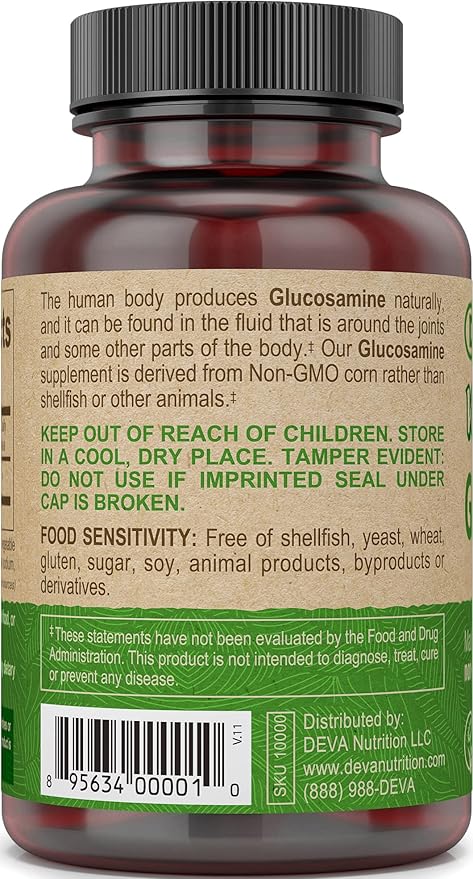deva vegan vitamins glucosamine msm and cmo 90 tablets