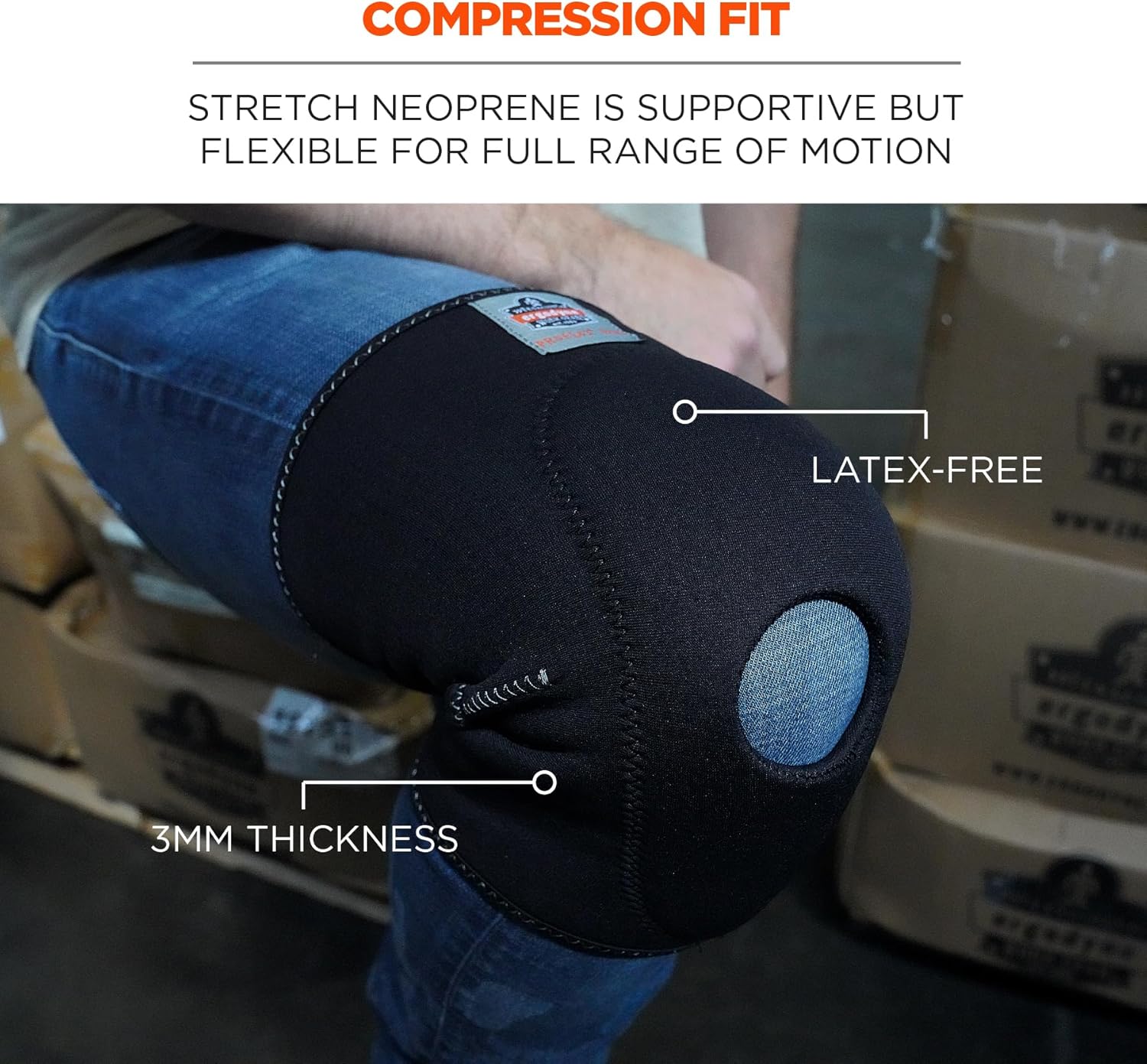 Knee Support ProFlex Medium Pull-On Left or Right Knee,Packaging Type- Each