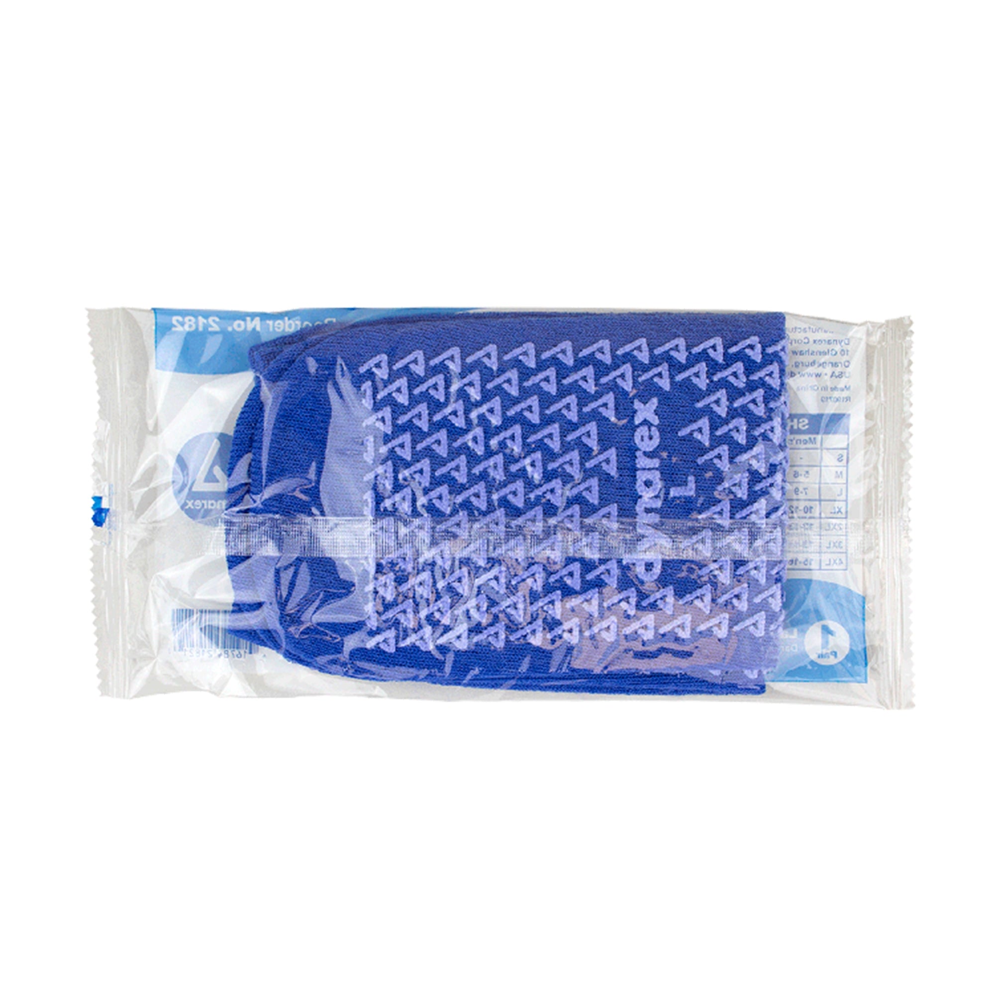 Slipper Socks Dynarex Unisex Adult Large Single Tread Single Patient Use Blue, Packaging Type- Case