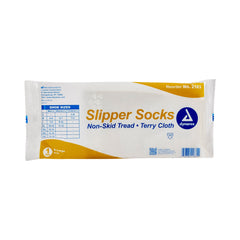 Slipper Socks Dynarex Unisex Adult X-Large Single Tread Single Patient Use Beige, Packaging Type- Case