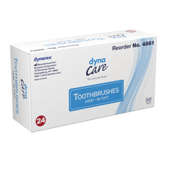Toothbrush Dynarex White Adult Soft, Packaging Type- Box