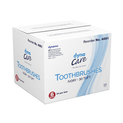 Toothbrush Dynarex White Adult Soft, Packaging Type- Box