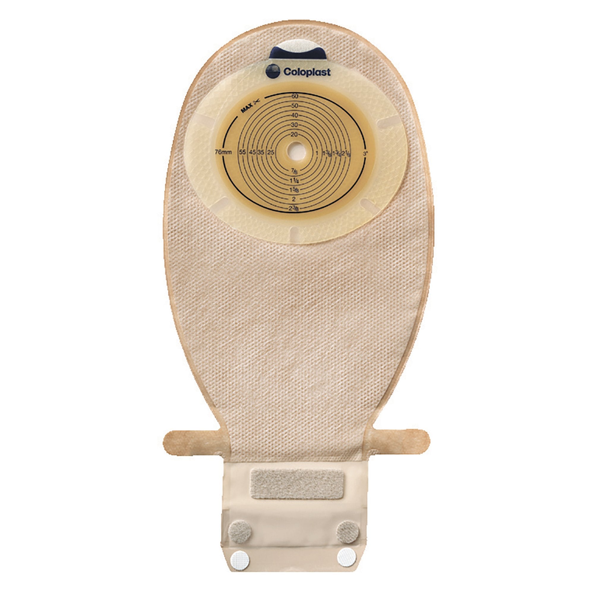 Ostomy Pouch SenSura EasiClose One-Piece System 11-1/2 Inch Length, Maxi Flat, Pre-Cut 1 Inch Stoma Drainable