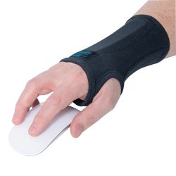 Wrist Splint IMAK RSI SmartGlove Cotton / ergoBeads Left or Right Hand Black Medium,Packaging Type- Each