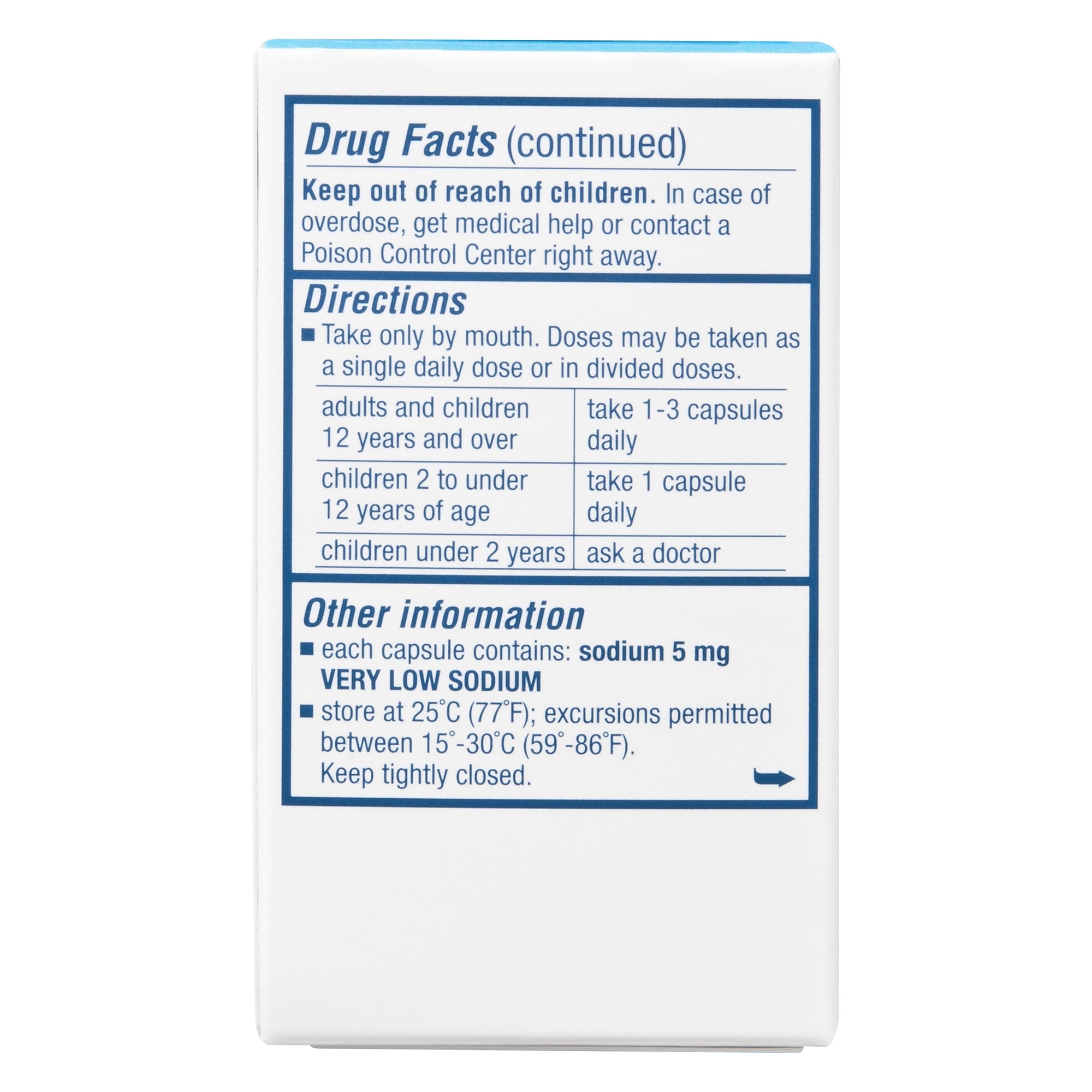 Stool Softener Colace Capsule 30 per Box 100 mg Strength Docusate Sodium