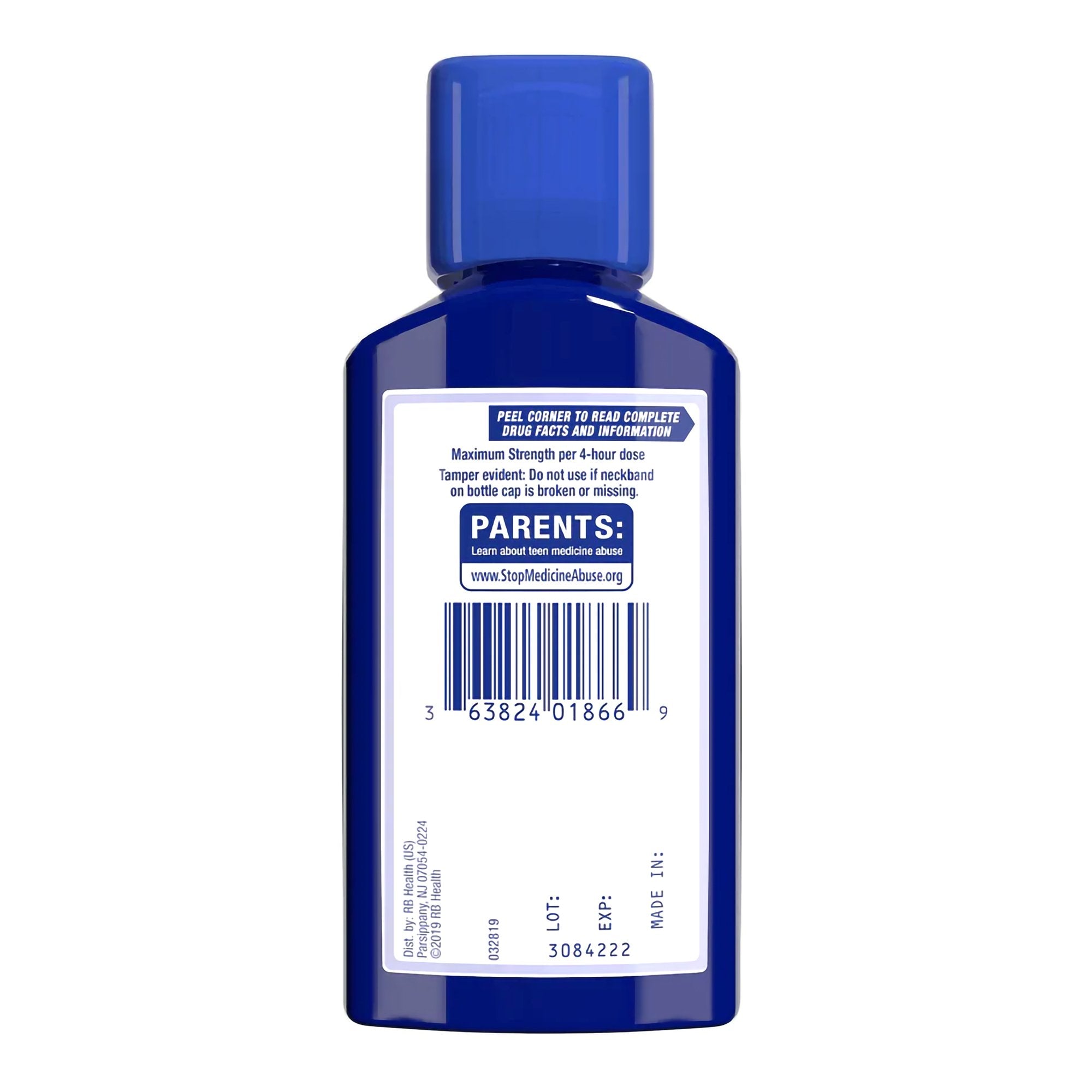 Cold and Cough Relief Mucinex Fast-Max DM Max 400 mg - 20 mg / 20 mL Strength Liquid 6 oz.,Packaging Type- Each