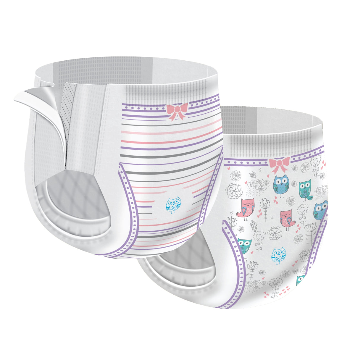 Female Toddler Training Pants Cutie Pants Size 2T to 3T Disposable Heavy Absorbency | 4BG/Case