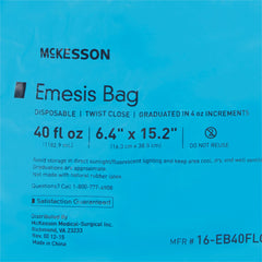 Emesis Bag McKesson 40 oz. Blue | 4SL/Case