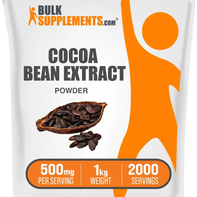 Bulksupplements.Com Cocoa Bean Extract Powder - Dietary Supplements - Edible - Natural Antioxidants - 100G-1Kg - 500Mg per Serving