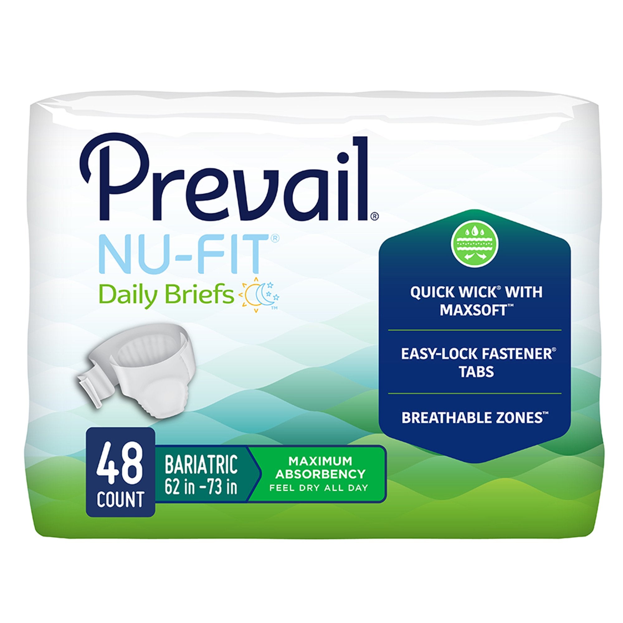 Unisex Adult Incontinence Brief ProCare 2X-Large Disposable Heavy Absorbency, Packaging Type- Case