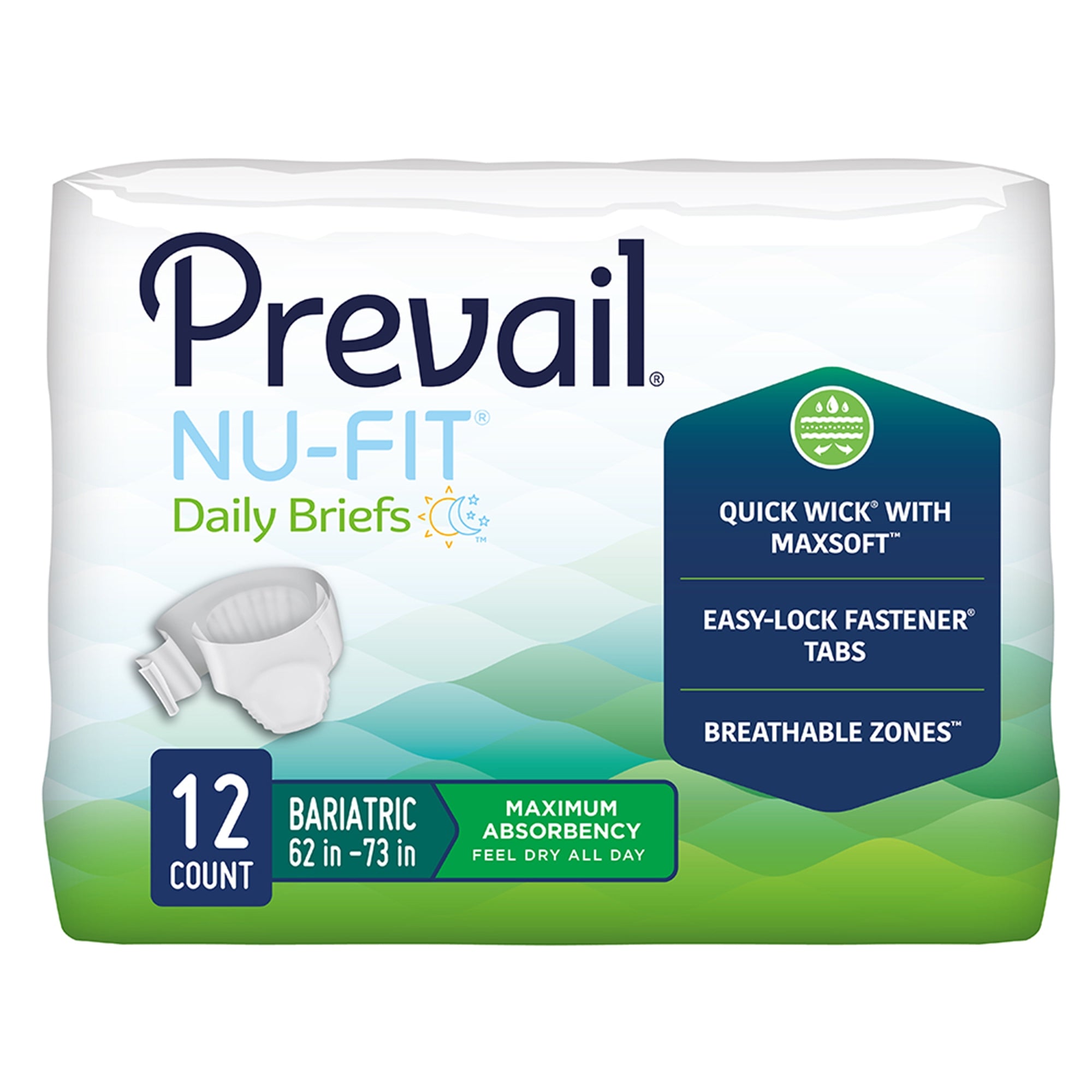 Unisex Adult Incontinence Brief ProCare 2X-Large Disposable Heavy Absorbency, Packaging Type- Case