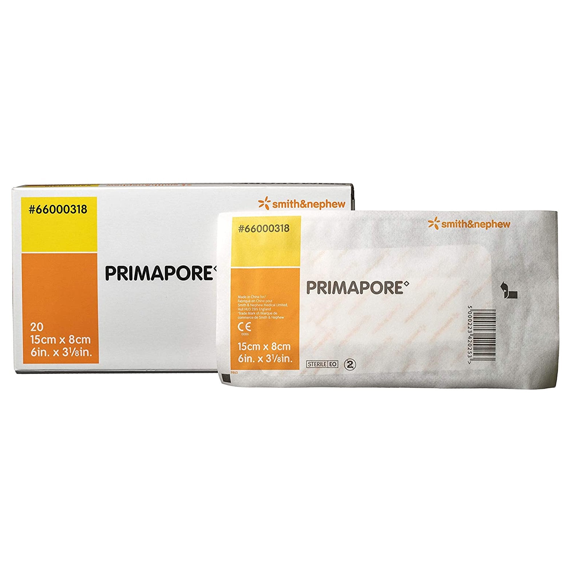 Island Dressing Primapore 3-1/8 X 6 Inch Rectangle Sterile Film Backing