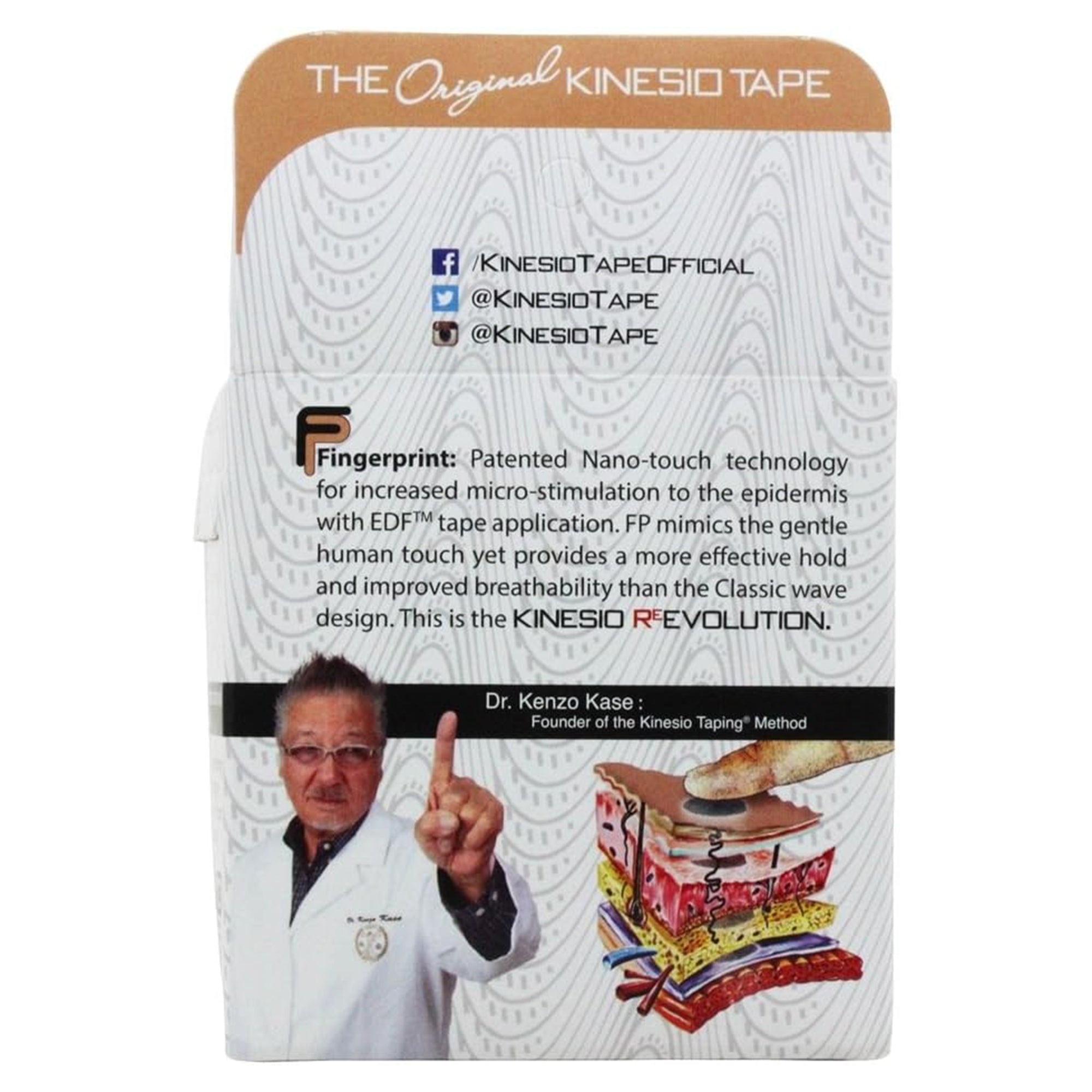 Kinesiology Tape Kinesio Tex Gold FP Beige 2 Inch X 5-1/2 Yard Cotton NonSterile,Packaging Type- Each