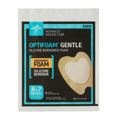 Foam Dressing Optifoam Gentle 7 X 8 Inch With Border Waterproof Backing Silicone Border Sacral Sterile,Packaging Type- Each