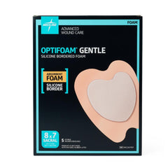 Foam Dressing Optifoam Gentle 7 X 8 Inch With Border Waterproof Backing Silicone Border Sacral Sterile,Packaging Type- Box