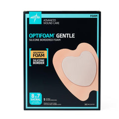 Foam Dressing Optifoam Gentle 7 X 8 Inch With Border Waterproof Backing Silicone Border Sacral Sterile,Packaging Type- Each