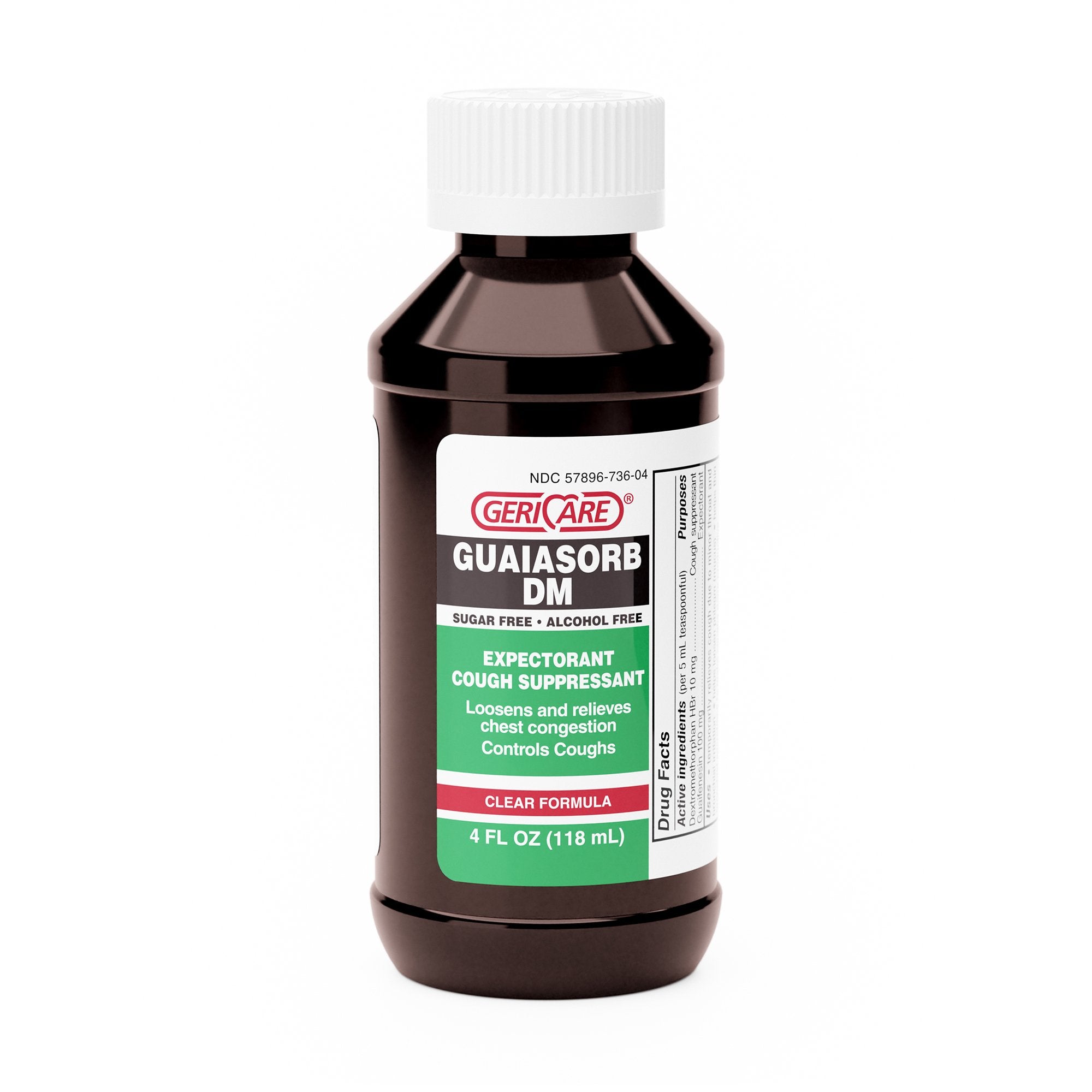 Cold and Cough Relief Geri-Care 100 mg - 10 mg / 5 mL Strength Liquid 4 oz.