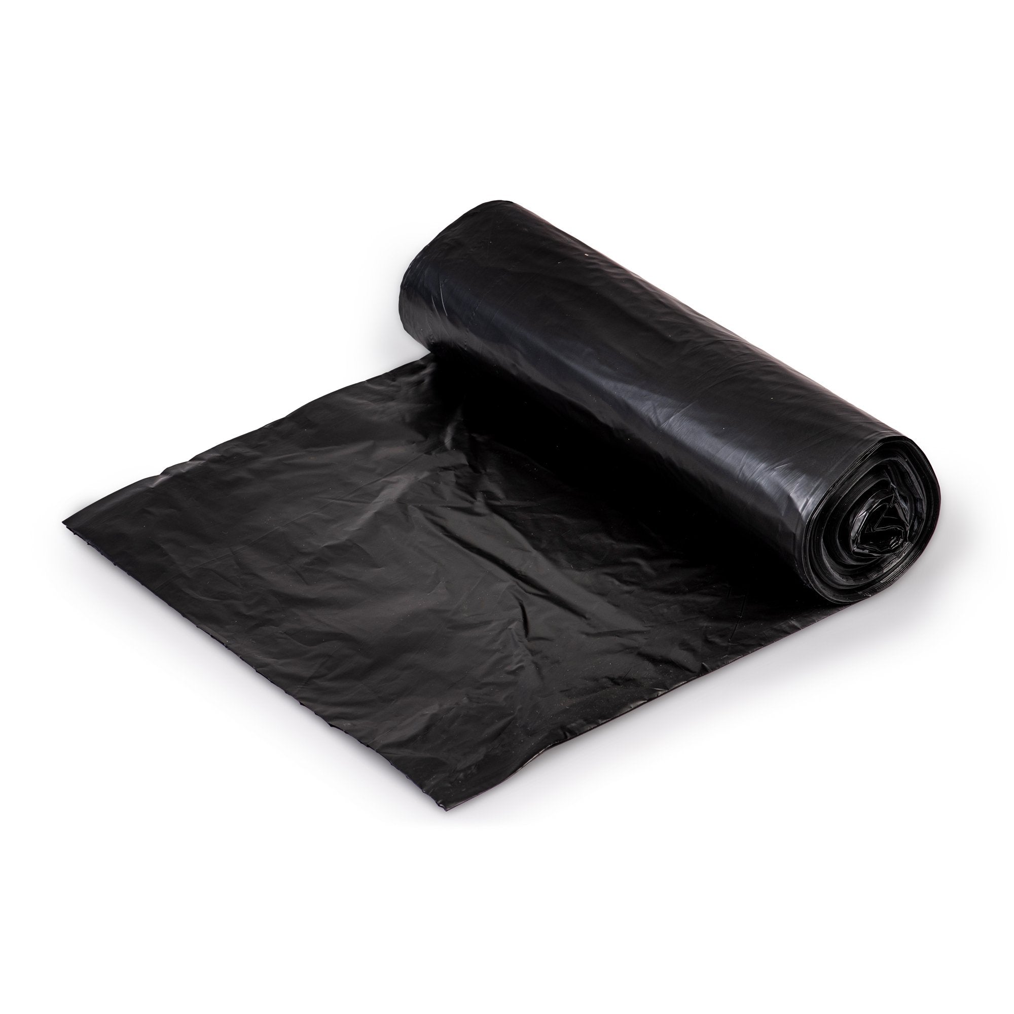 Trash Bag Colonial Bag 10 gal. Black HDPE 6 Mic. 24 X 24 Inch X-Seal Bottom Coreless Roll, Packaging Type- Box