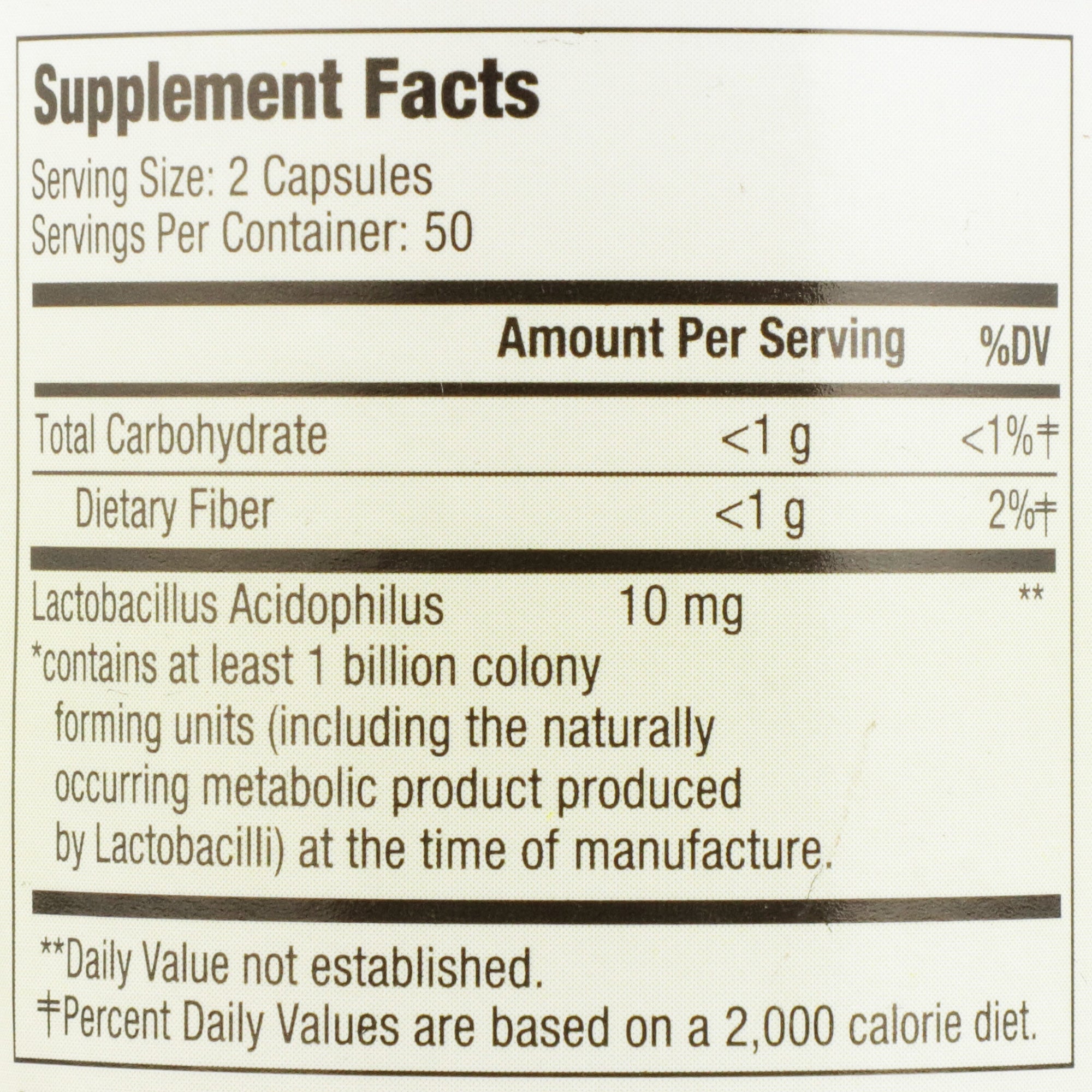 probiotic dietary supplement health star 100 per bottle capsule packaging type case