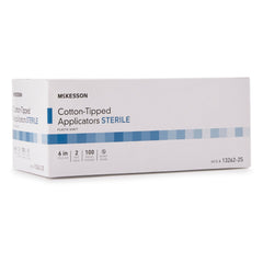 Swabstick McKesson Cotton Tip Plastic Shaft 6 Inch Sterile 2 per Pack, Packaging Type- Case