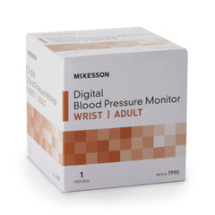 McKesson Wrist Blood Pressure Monitor – Navy Blue Nylon OSFM Cuff, FSA Eligible | HCPCS A4670