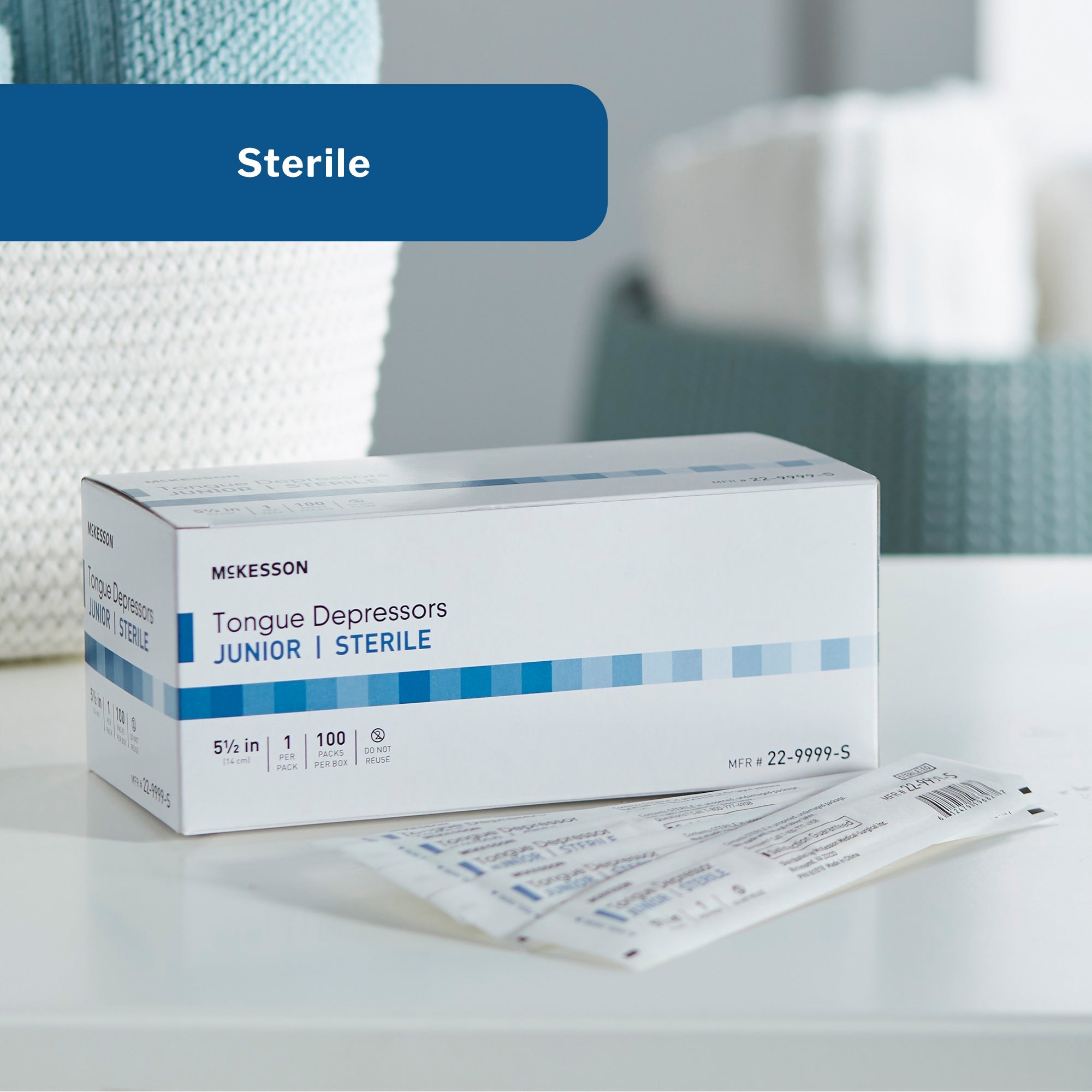Tongue Depressor McKesson 5-1/2 Inch Length Wood Junior, Packaging Type- Box