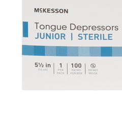 Tongue Depressor McKesson 5-1/2 Inch Length Wood Junior, Packaging Type- Case