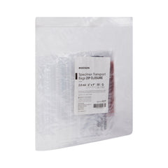 Specimen Transport Bag McKesson 6 X 9 Inch Zip Closure Biohazard Symbol / Storage Instructions NonSterile, Packaging Type- Case