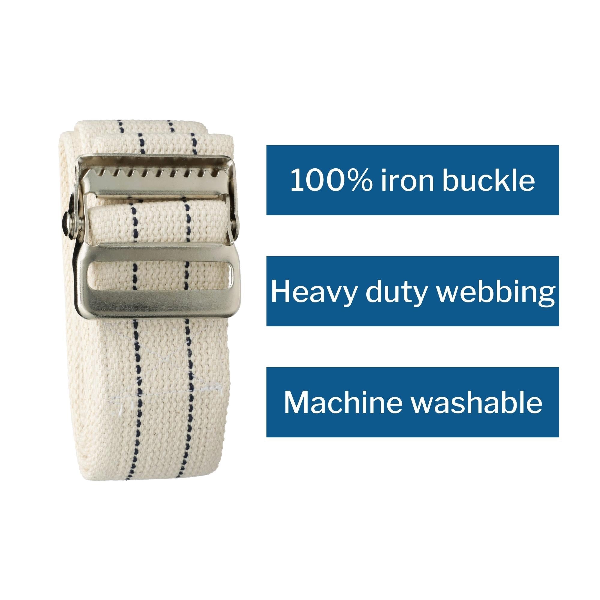 Gait Belt McKesson 60 Inch Length White, Packaging Type- Case