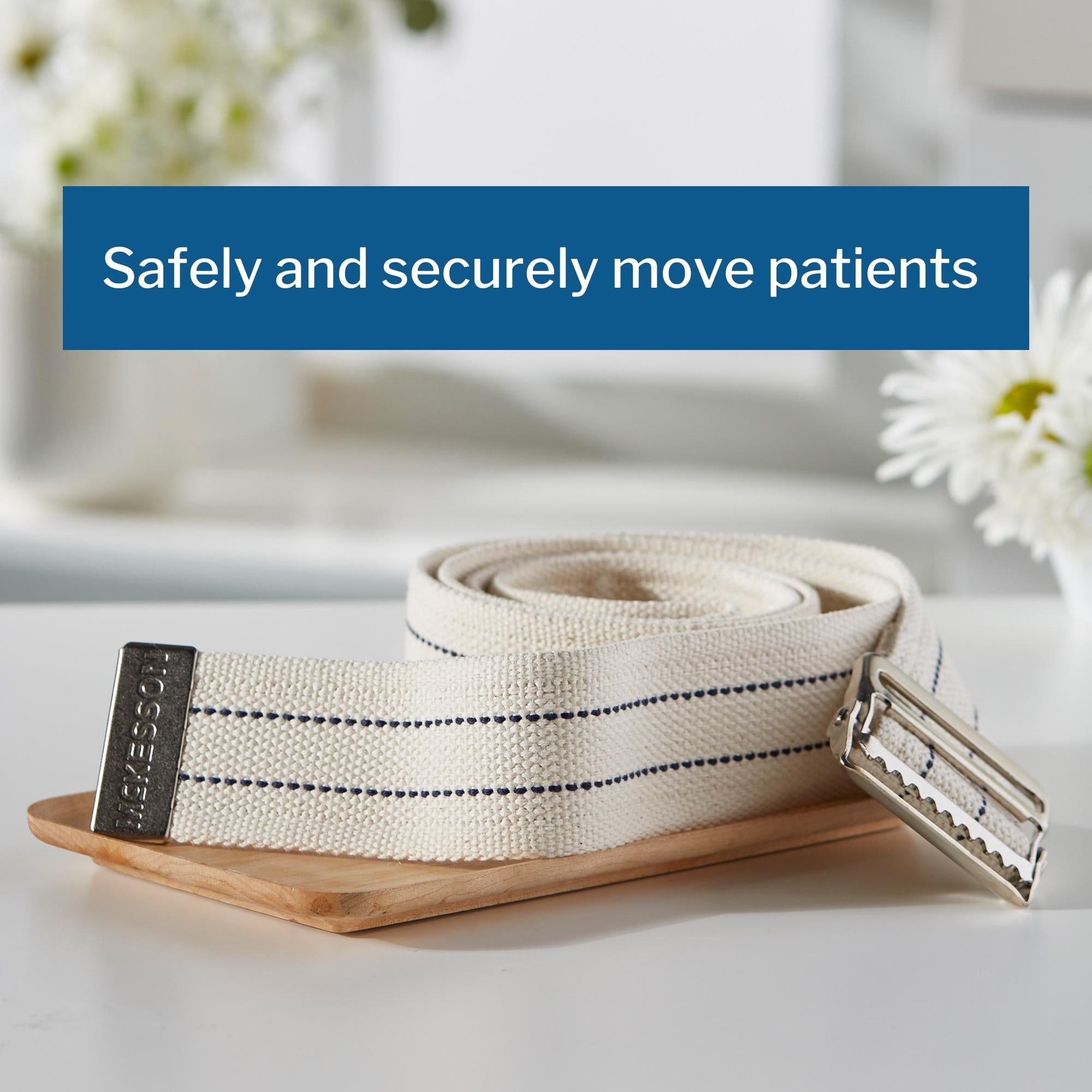 Gait Belt McKesson 60 Inch Length White, Packaging Type- Case