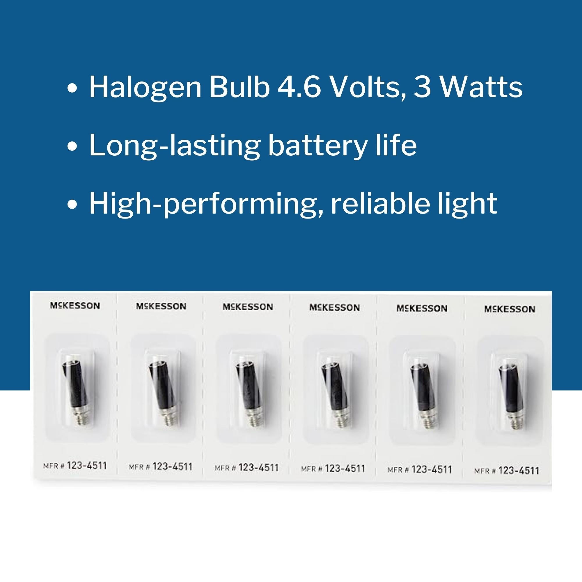 Vaginal Specula Replacement Bulb McKesson Halogen 4.6 Volt 3 Watt, Packaging Type - Box