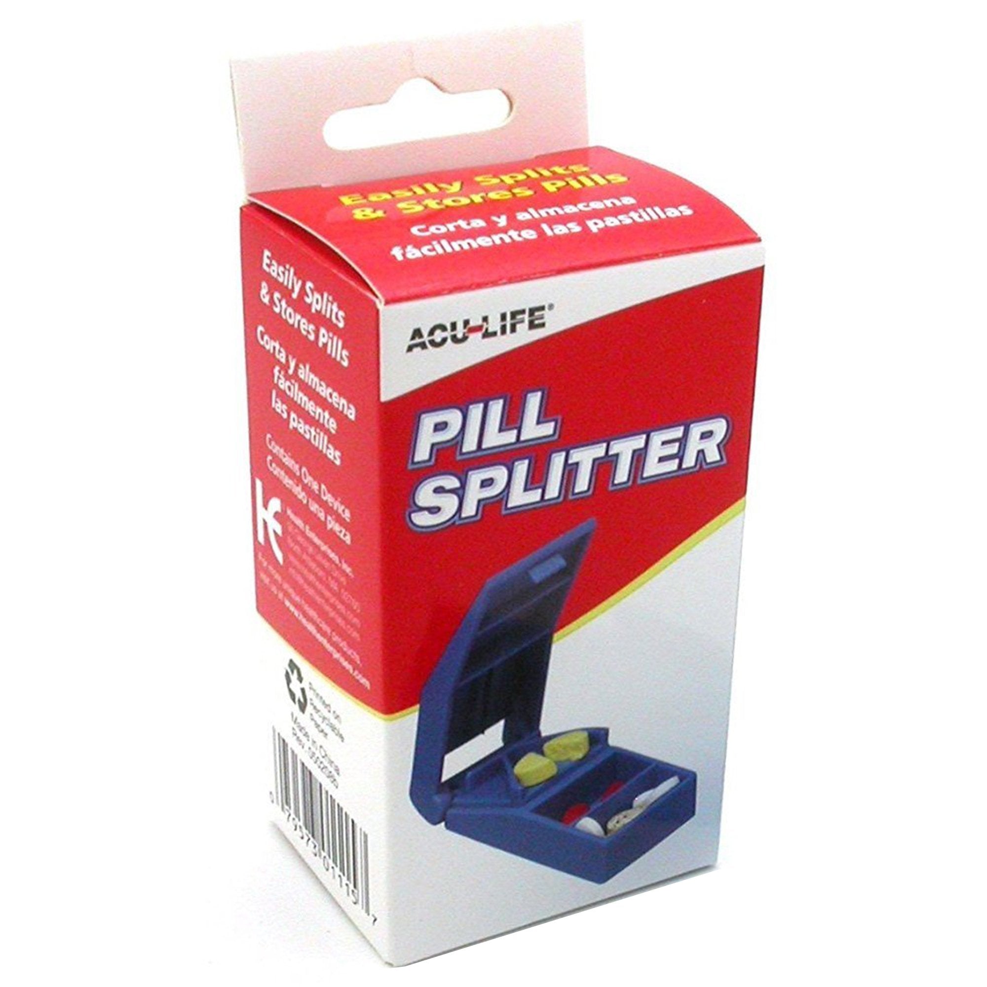 Pill Cutter Acu-Life Hand Operated Blue,Packaging Type- Each