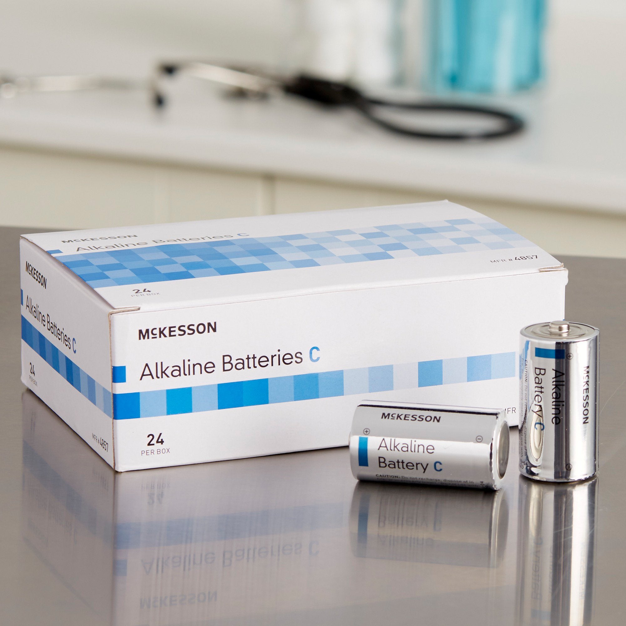 Alkaline Battery McKesson C Cell 1.5V Disposable 24 Pack, Packaging Type- Case
