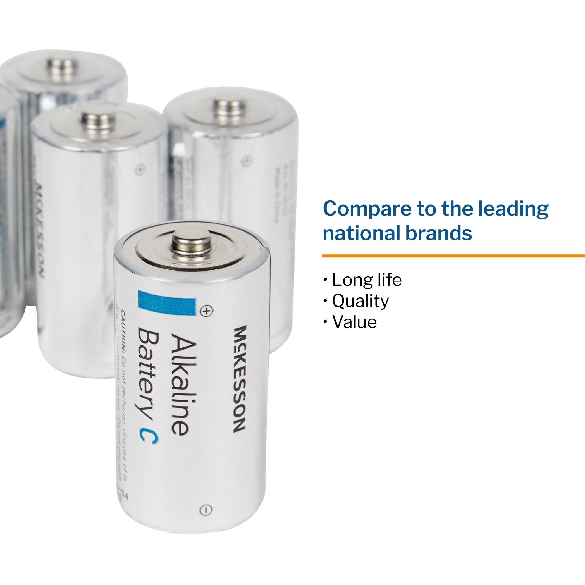 Alkaline Battery McKesson C Cell 1.5V Disposable 24 Pack, Packaging Type- Each