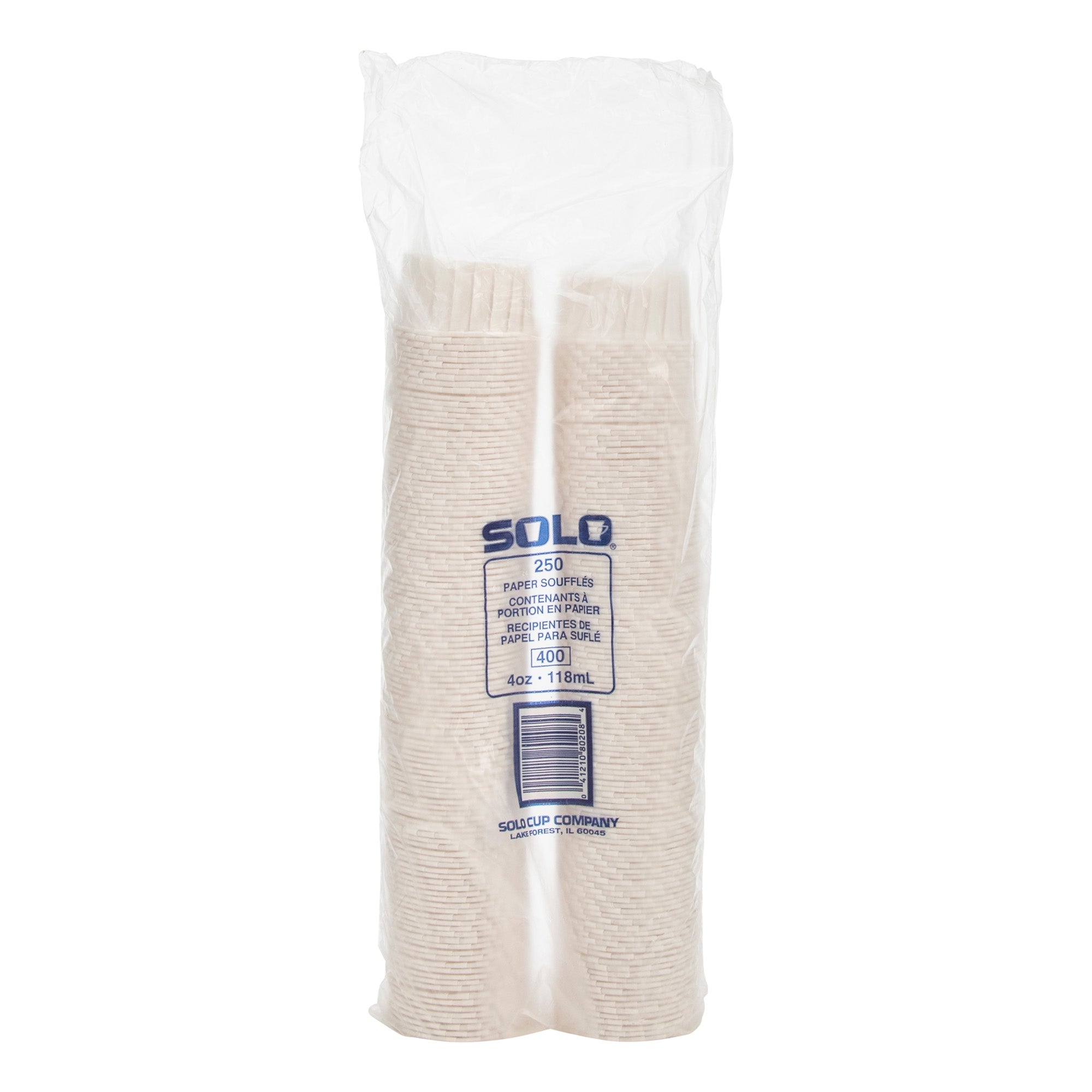 Souffle Cup Solo 4 oz. White Paper Disposable, Packaging Type- Case