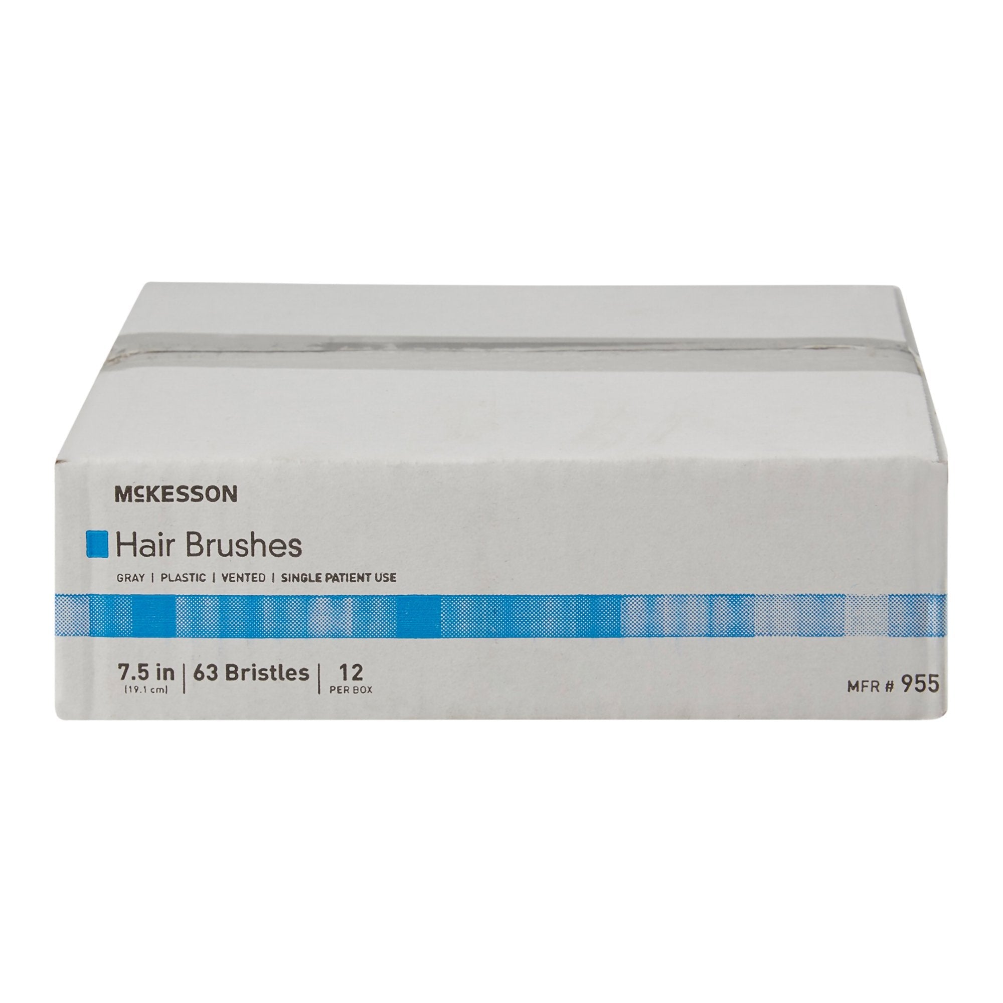 Hairbrush McKesson Plastic Bristles 7.7 Inch, Packaging Type- Case