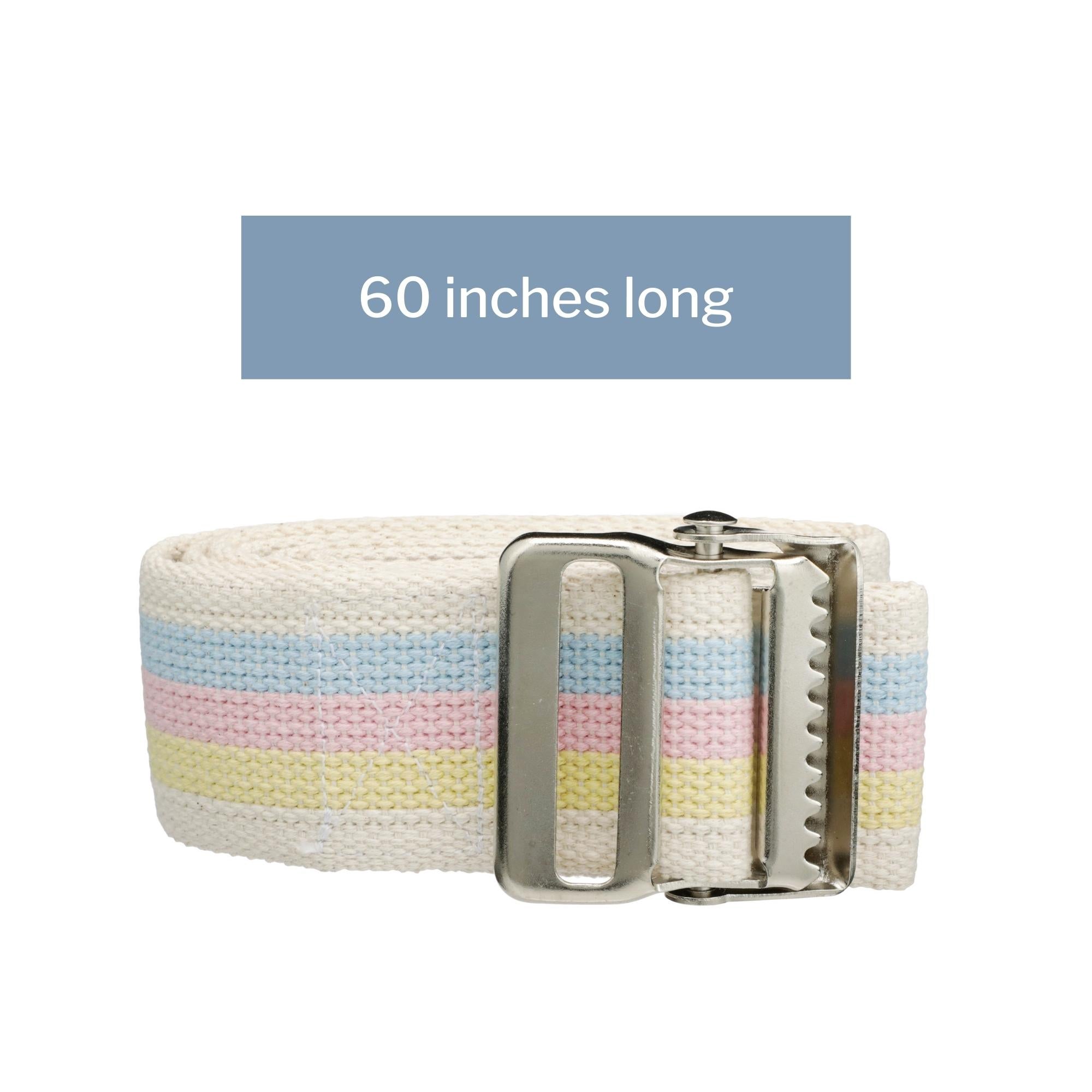 Gait Belt McKesson 60 Inch Length Pastel Stripe, Packaging Type - Each