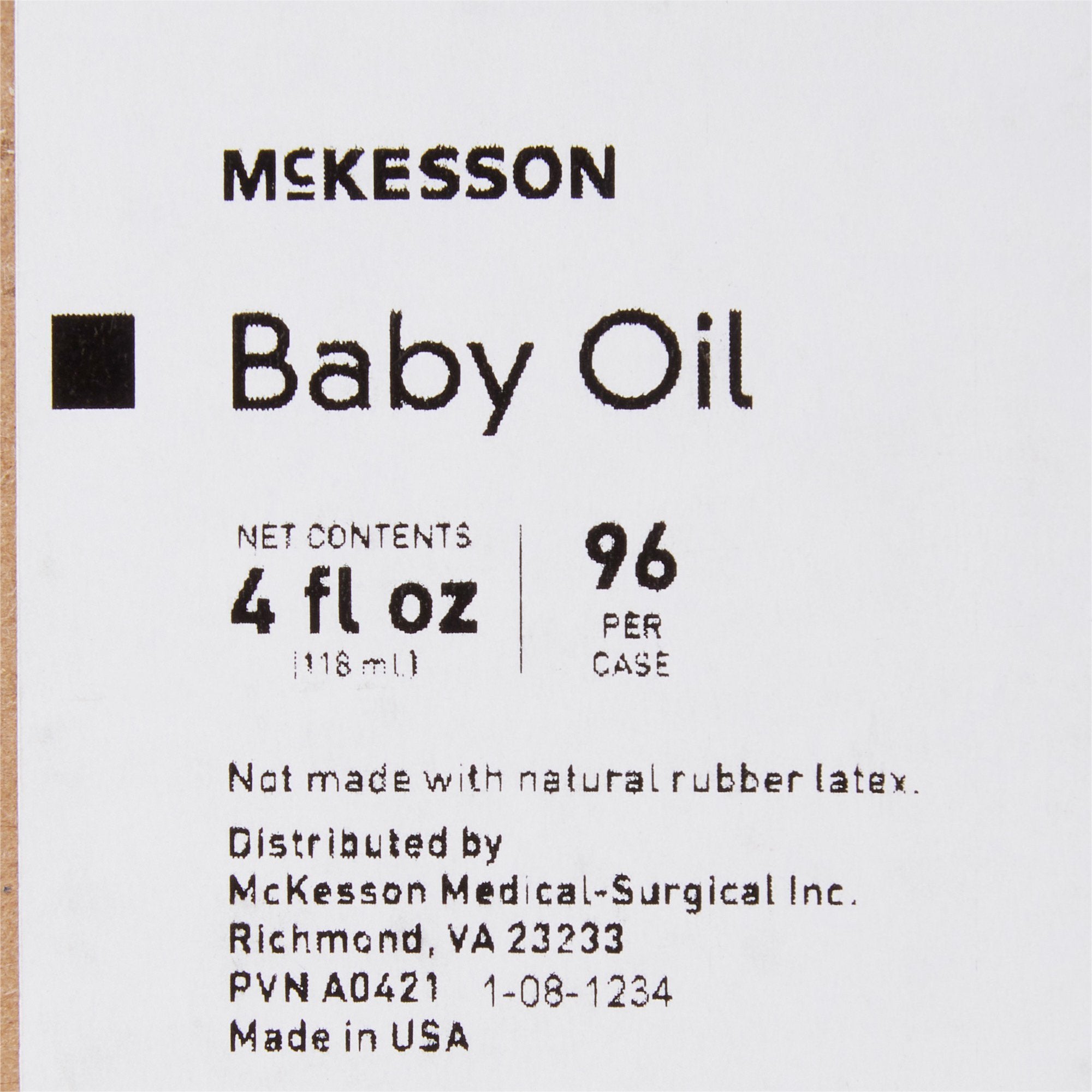 baby oil mckesson 4 oz bottle scented oil
