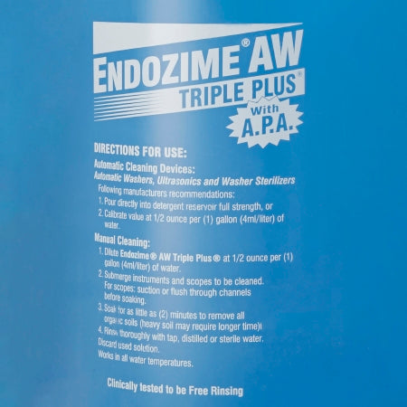 Multi-Enzymatic Instrument Detergent Endozime AW Triple Plus with APA Liquid 1 gal. Jug Tropical Scent,Packaging Type- Each