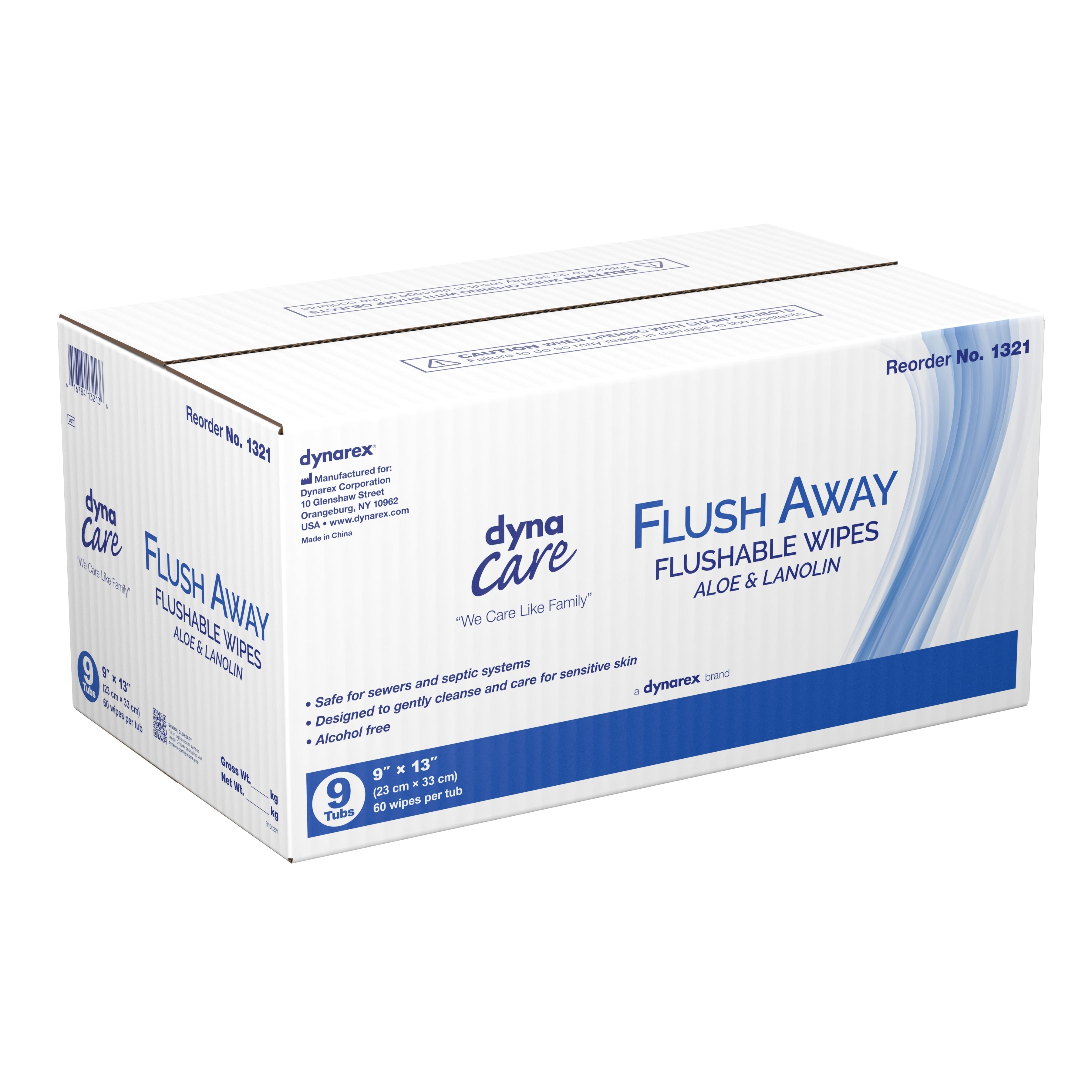 Flushable Personal Wipe Flush Away Adult Tub Scented 60 Count, Packaging Type- Case