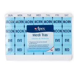 Pill Organizer Medi Tray 7 Day 4 Dose, Packaging Type- Case