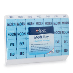 Pill Organizer Medi Tray 7 Day 4 Dose, Packaging Type- Case