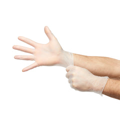 Exam Glove McKesson Confiderm Large NonSterile Vinyl Standard Cuff Length Smooth Clear Not Rated | 50/BX20Box/Case