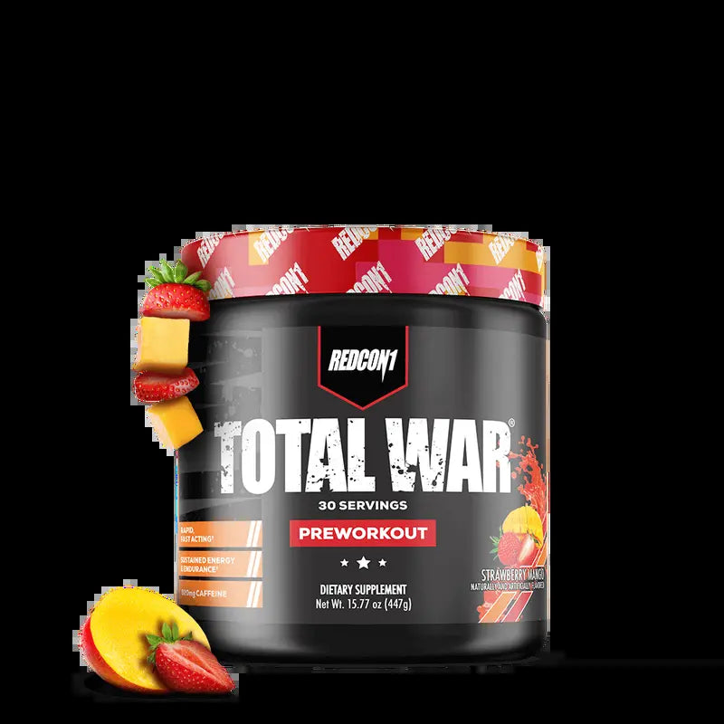 REDCON1, TOTAL WAR Preentrenamiento, 320 mg de cafeína, 30 porciones