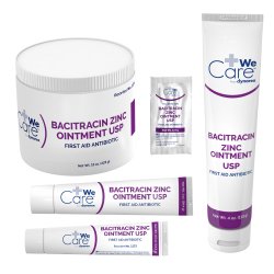 First Aid Antibiotic Bacitracin Zinc WeCare Ointment 4 oz. Tube,Packaging Type- Each