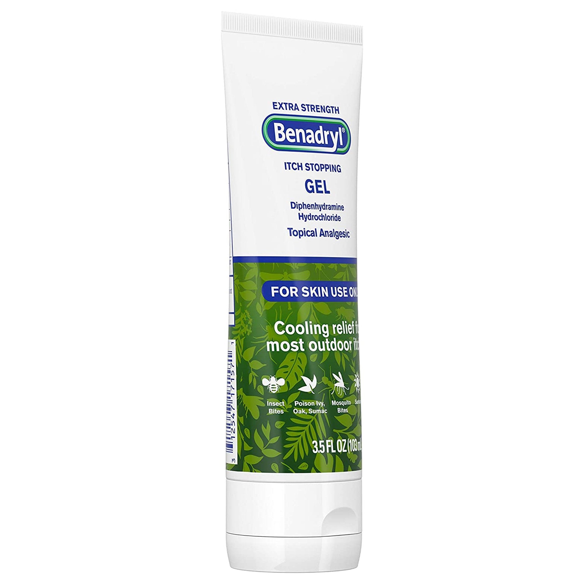 Itch Relief Benadryl 2% Strength Gel 3.5 oz. Tube,Packaging Type- Each