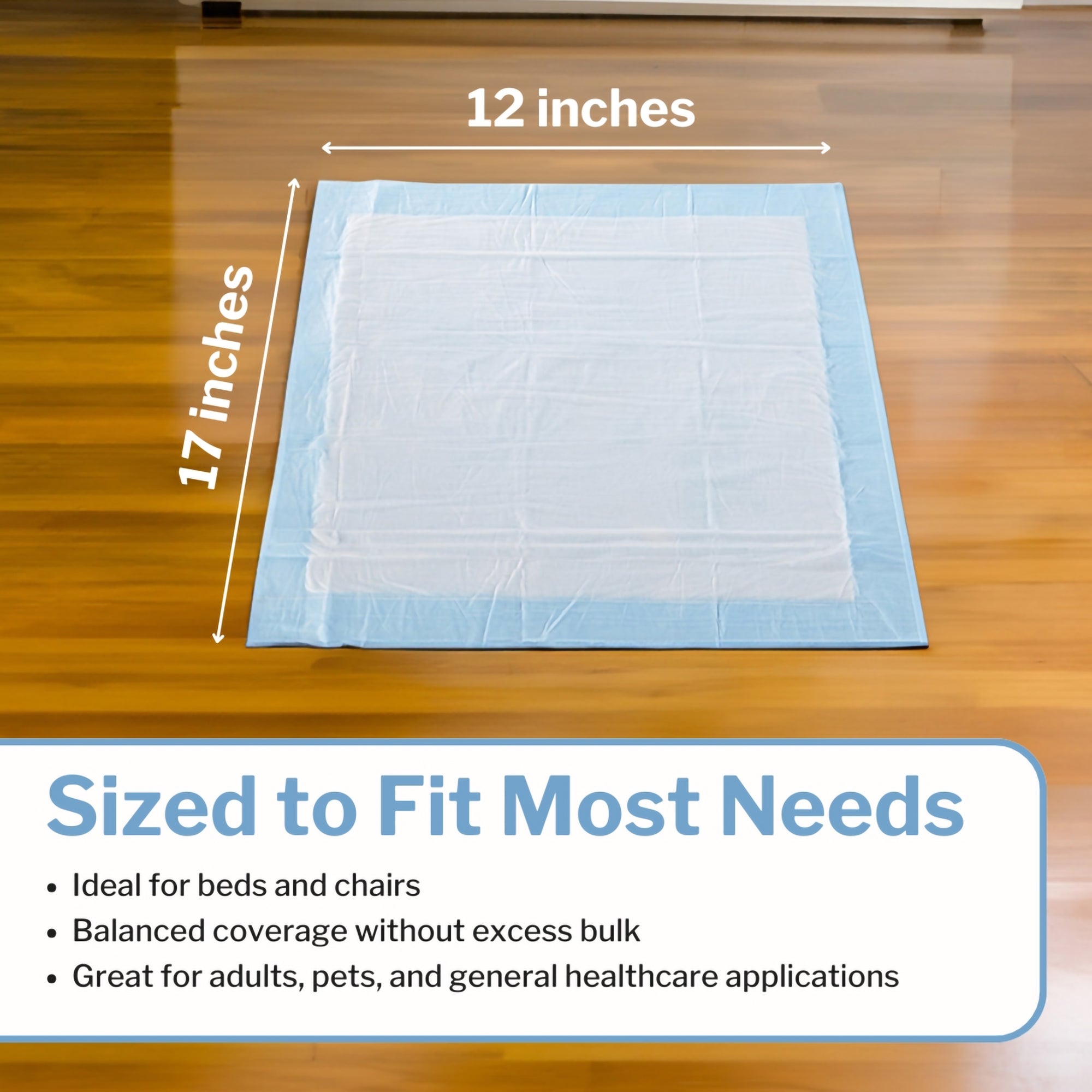 Procedure Underpad McKesson 12 W X 17 L Inch Blue NonSterile, Packaging Type- Case
