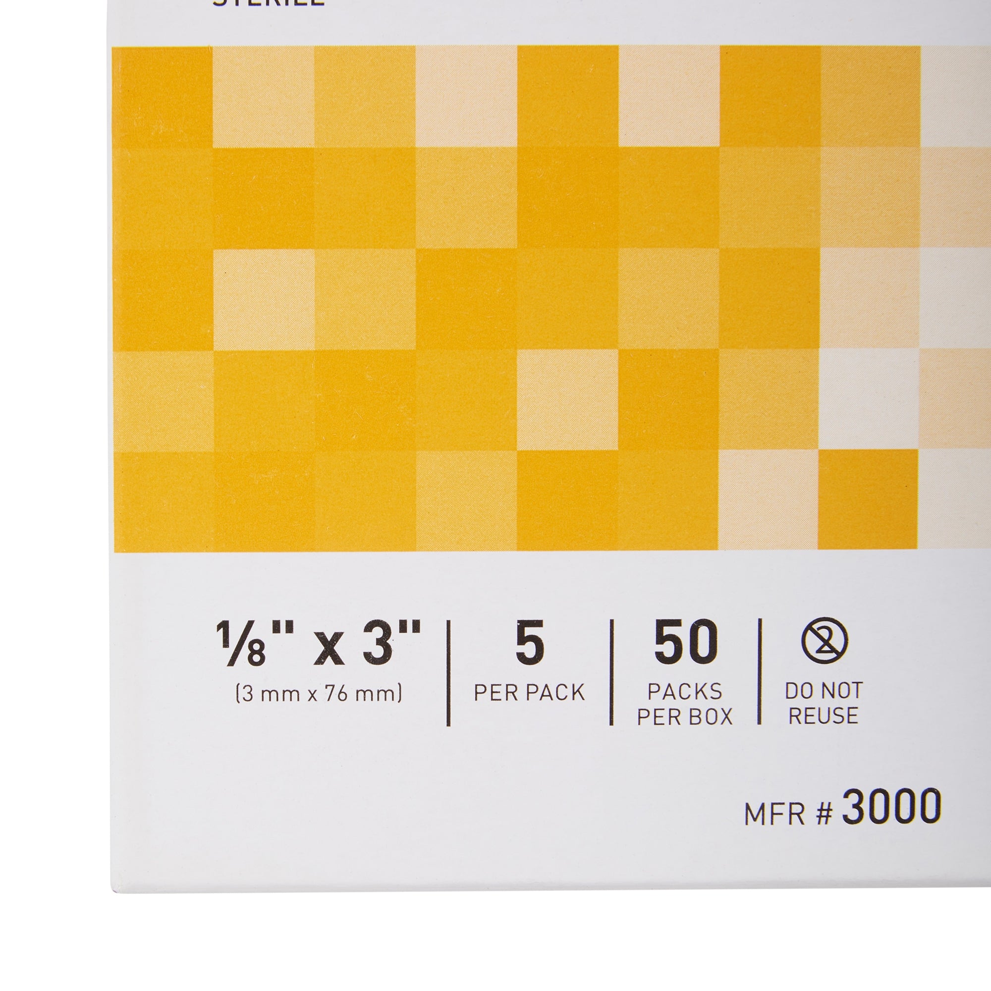 Skin Closure Strip McKesson 1/8 X 3 Inch Nonwoven Material Flexible Strip Tan, Packaging Type - Box