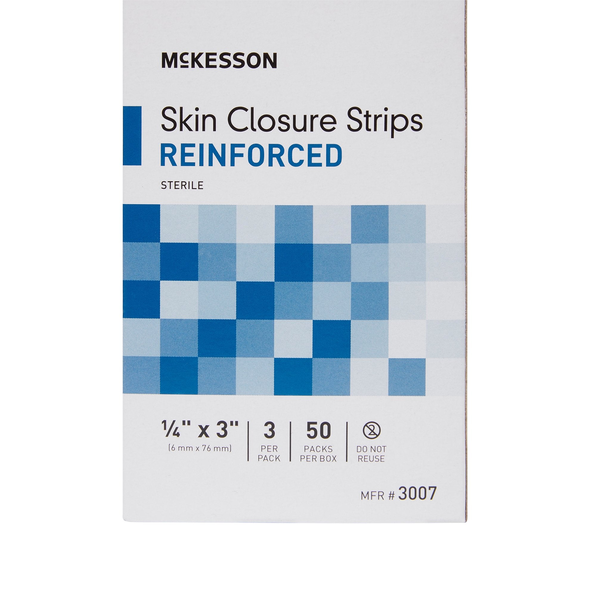McKesson Skin Closure Strip 1/4 x 3 Inch | Reinforced White